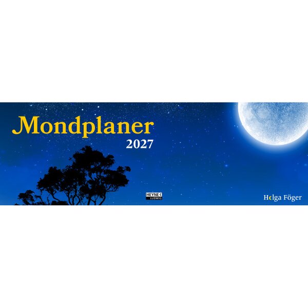 HEYNE Mondplaner 2027 9783453239753 1W/2S DE 32x10.7cm