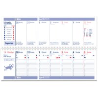 HEYNE Mondplaner 2026 9783453239616 1S/2P DE 32x10.7cm