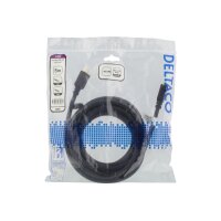 DELTACO HDMI cable Highspeed Premium HDMI-1015D w/Ethernet, 4K UHD,1.5m, Bl.