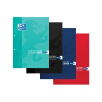 OXFORD Notizblock A4 400075509 kariert 5mm, ass. 100 Blatt