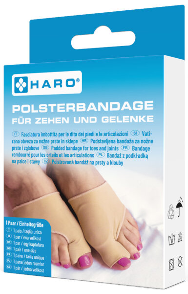 HARO Bandage rembourré pour orteils & articulations, beige