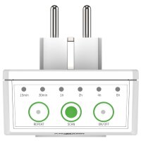 ANSMANN Energiespar-Steckdose AES1.3, zeitgesteuert, weiss