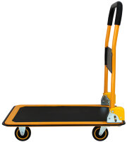 pavo Stahl-Plattformwagen, Tragkraft: 150 kg, schwarz orange