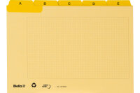 BIELLA Kartei-Leitkarten A-Z A5 21952520U gelb karriert...