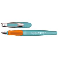 herlitz Stylo plume my.pen, largeur de plume: L, rose/blanc