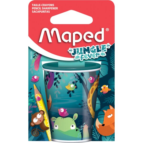 Maped Doppel-Spitzdose JUNGLE fever, aus Metall, Blister