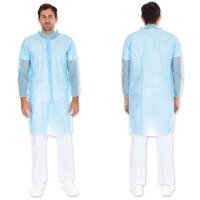 HYGONORM Blouse visiteur Light avec boutons pression, bleu