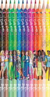 Maped Crayon de couleur Barbie, étui en carton de 12