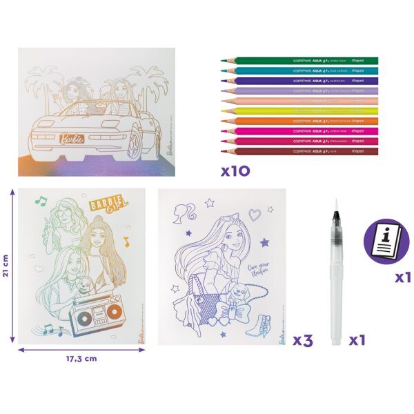 Maped Creativ Aquarell-Set AQUA ART Barbie