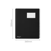 BIELLA Classeur trieur Pronto A4 32042402U noir A-Z