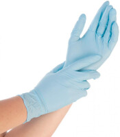HYGONORM Nitril-Handschuh Safe Fit, M, blau, puderfrei