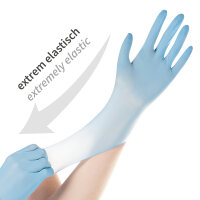 HYGOSTAR Nitril-Handschuh SAFE SUPER STRETCH, S, weiss