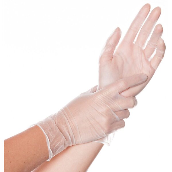 HYGOSTAR Gant en vinyle IDEAL, M, blanc