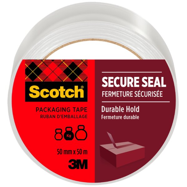 3M Scotch Verpackungsklebeband SECURE SEAL, 50 mm x 50 m