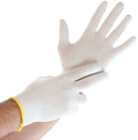 HYGOSTAR Gant de travail Ultra Flex, en nylon, XL, blanc