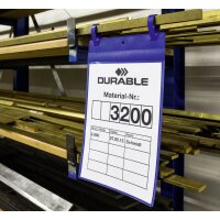 DURABLE Pochettes avec languette pour casier en treillis, A4