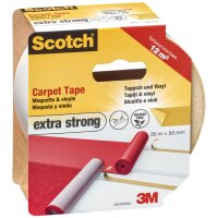Scotch Teppichklebeband extra stark, 50 mm x 7 m, weiss