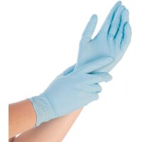 HYGONORM Gant nitrile Safe Fit, S, sans poudre, bleu