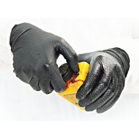 HYGOSTAR Gant en nitrile POWER GRIP LONG, L, noir