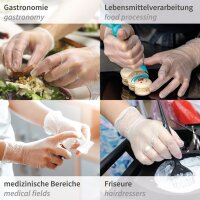 HYGONORM Gant en vinyle IDEAL LIGHT, M, blanc