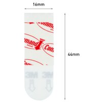3M Command Languette autocollante pour posters, S, blanc