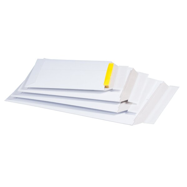 smartboxpro Pochette dexp&eacute;dition, en carton rigide blanc,