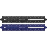 FABER-CASTELL Règle DOTS, 300 mm, assorti