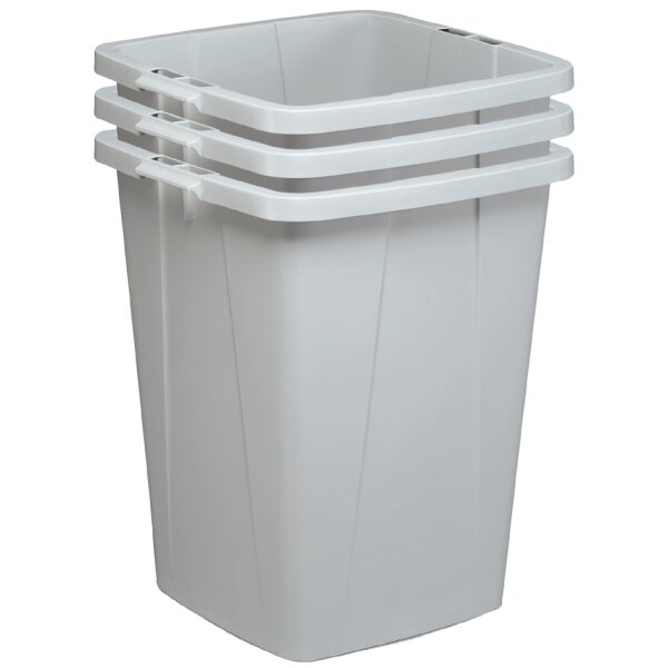 DURABLE Poubelle DURABIN ECO 90, carré, noir