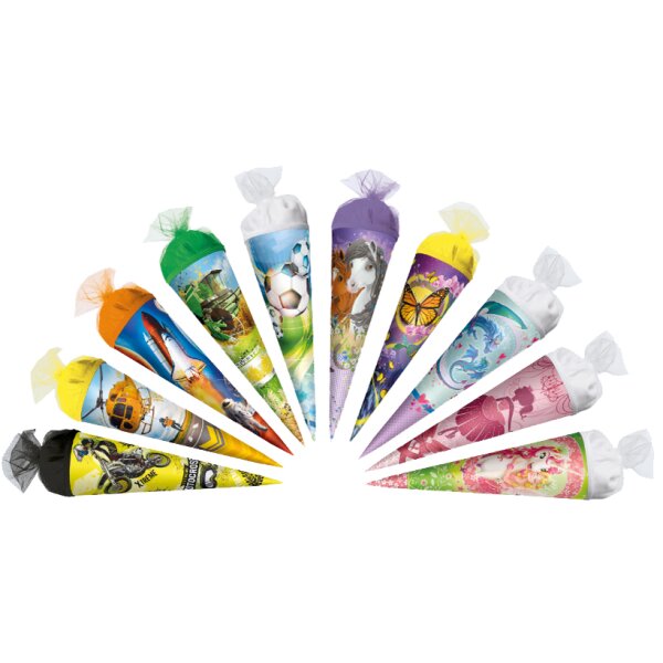 ROTH Geschwister-Schultüten-Sortiment, rund, 350 mm