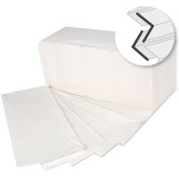 HYGOCLEAN Essuie-mains, 250 x 210 mm, pliage V/ZZ, blanc