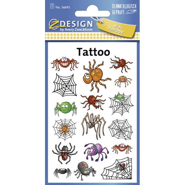 ZDesign KIDS Tatouage koala, giraffe, etc., coloré