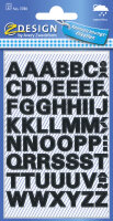 Z-Design HOME Stickers de lettres, lettres A-Z, noir