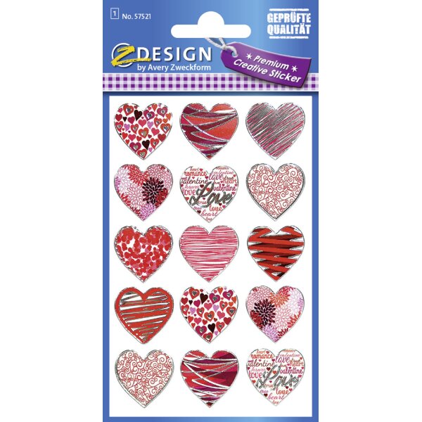 ZDesign CREATIVE Sticker coeurs, film à effet