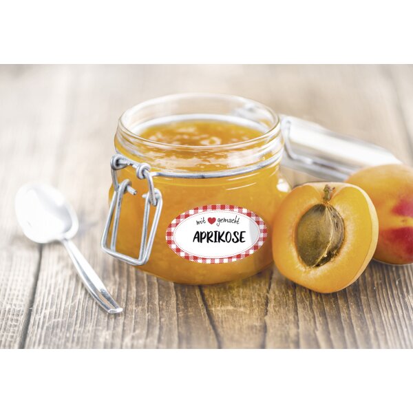 ZDesign HOME Haushalts-Etiketten Kariert mit Schrift