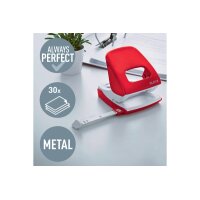 LEITZ Bürolocher NeXXt WOW 5008 5008-20-26 rot 30 Blatt
