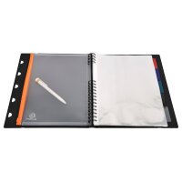 EXACOMPTA Sichtbuch Exaview A4 85434E schwarz 40 Taschen