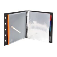EXACOMPTA Sichtbuch Exaview A4 85434E schwarz 40 Taschen