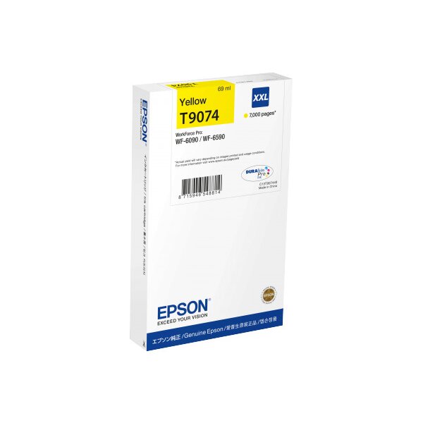 EPSON Tintenpatrone XXL yellow T90744N WF 6090/6590 7000 Seiten
