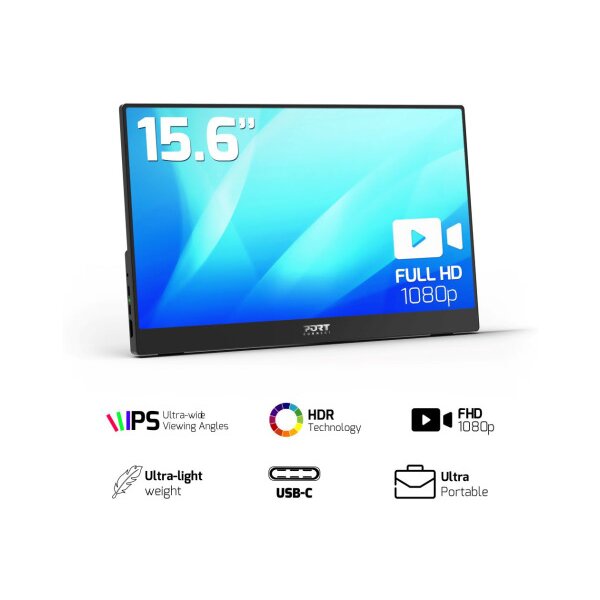 PORT NOMAD Port.Monitor 15,6 Zoll 902101 FullHD,nonTouch, 60Hz