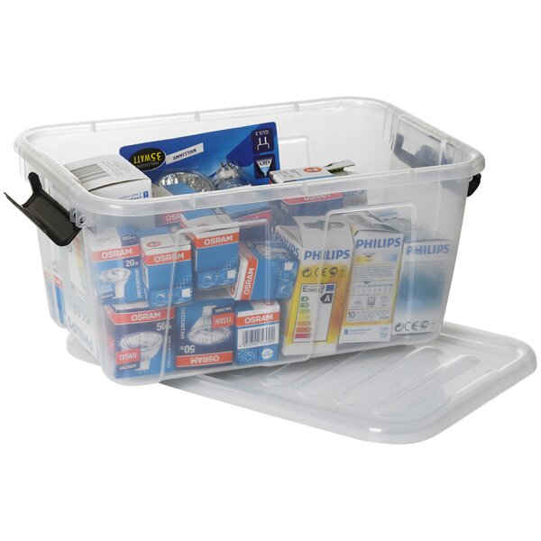 plast team Boîte de rangement HOME BOX, 8 L, transparent