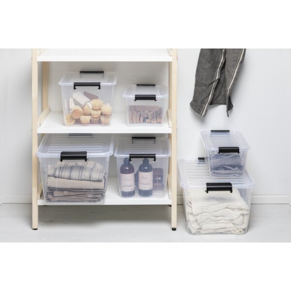 plast team Boîte de rangement HOME BOX, 8 L, transparent