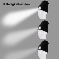 IWH Bonnet avec lampe LED, gris