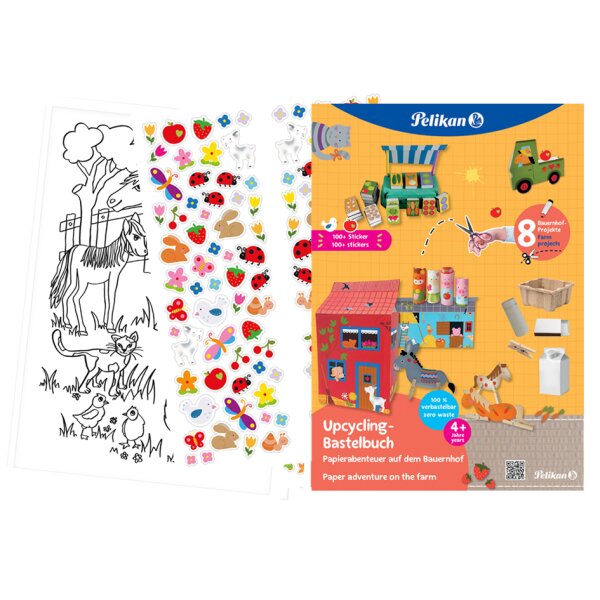 Pelikan Cahier dart plastique upcycling jungle, A4