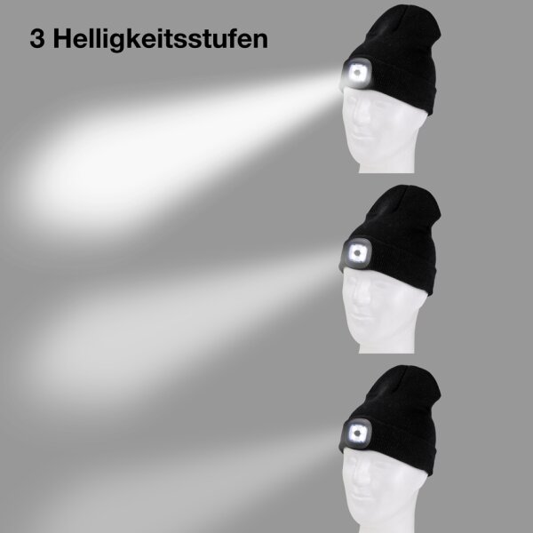 IWH Bonnet avec lampe LED, bleu