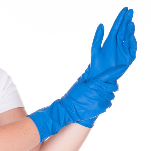 HYGOSTAR Chemikalien-Schutzhandschuh High Risk, blau, XL