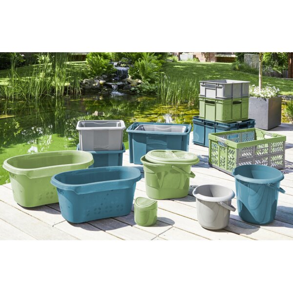 keeeper Putzeimer "mika eco", rund, 10 Liter, stone grey