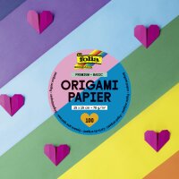 folia Origami-Faltblätter PREMIUM BASIC, 100 x 100 mm