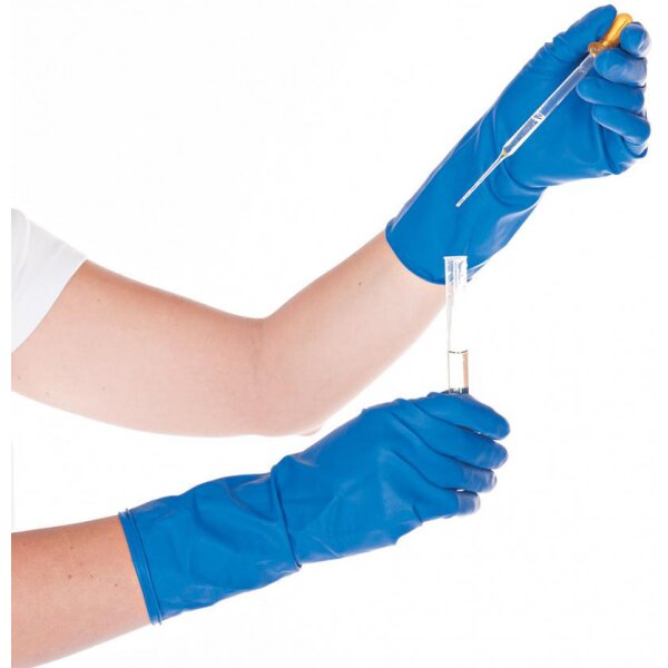 HYGOSTAR Gant de protection chimique High Risk, M, bleu