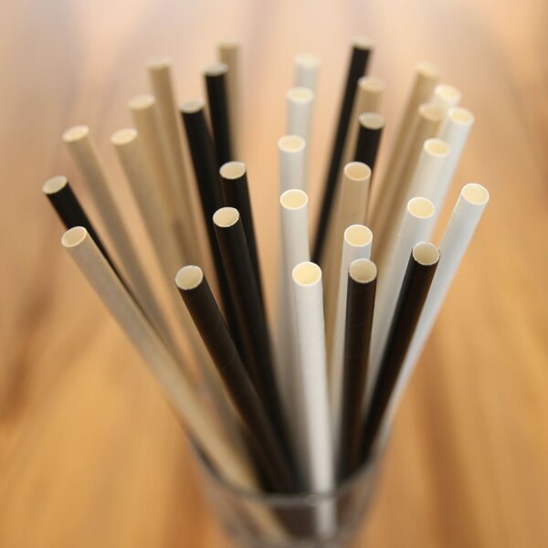 NATURE Star Papier-Trinkhalm Jumbo, 250 mm, weiss