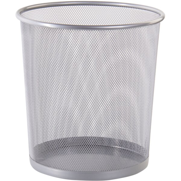 WESTCOTT Corbeille, en fils métalliques, 12,3 L, argent